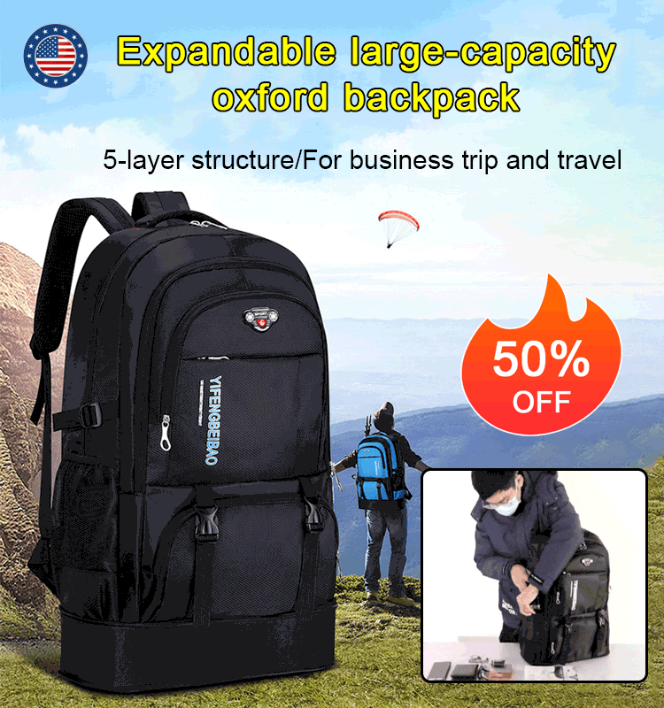 Expandable Large Capacity Backpack