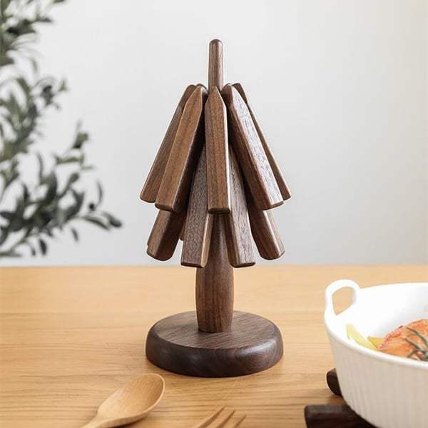 wooden table mat