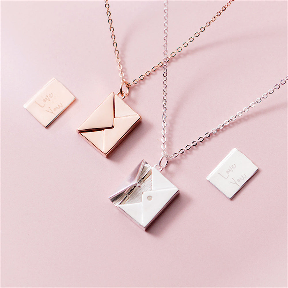 "Love You"Letter Envelope Locket Necklace-MOTHER DAY SPECIAL OFFER 50% OFF