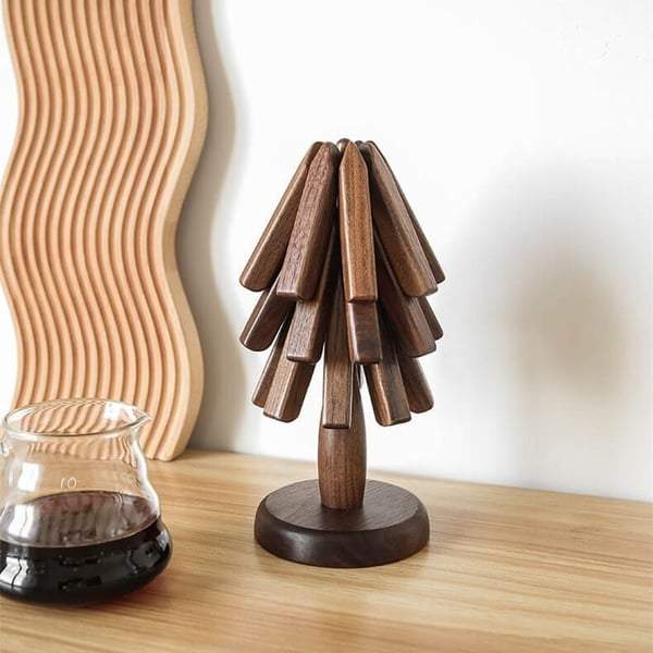 wooden table mat