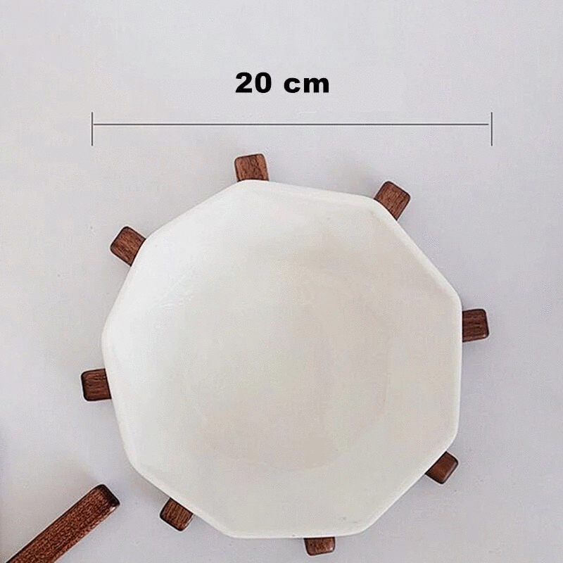wooden table mat
