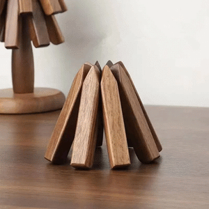 wooden table mat