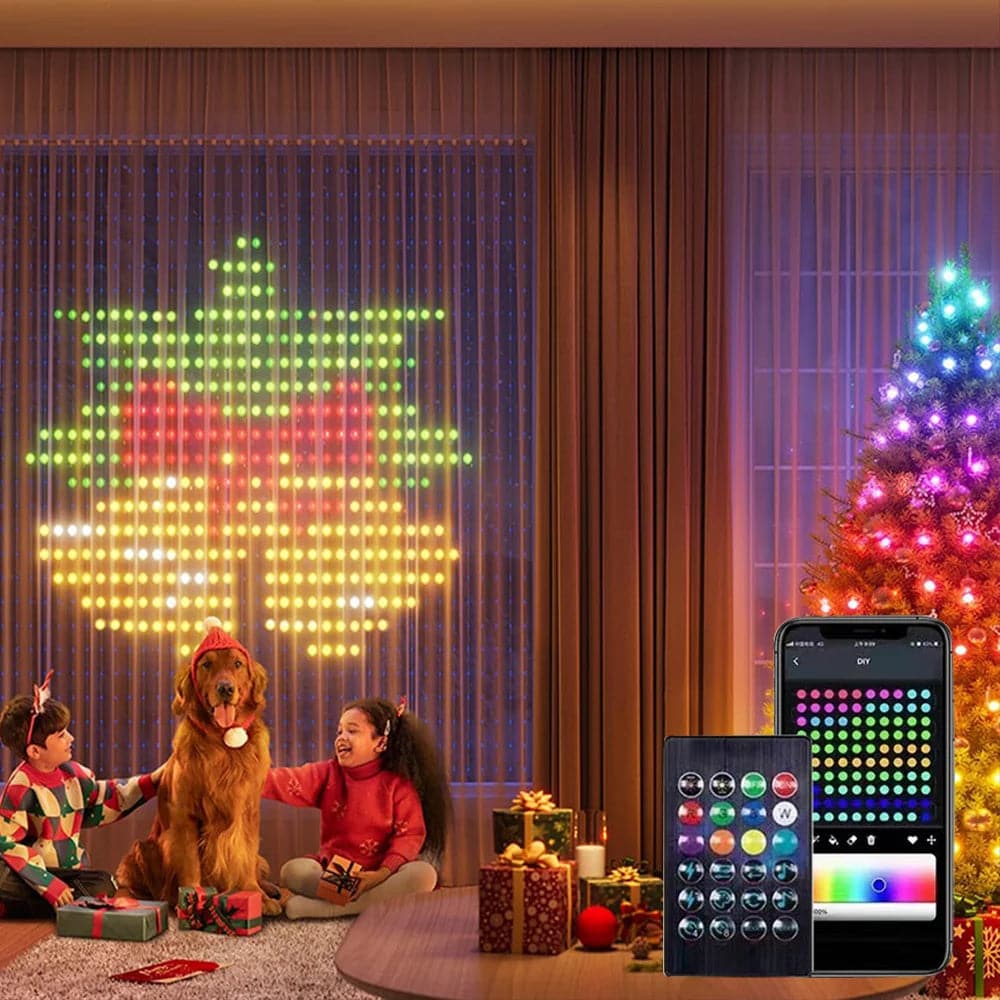 🔥2024 Hot Sale🔥Color Waves LED Curtain Sync Lights