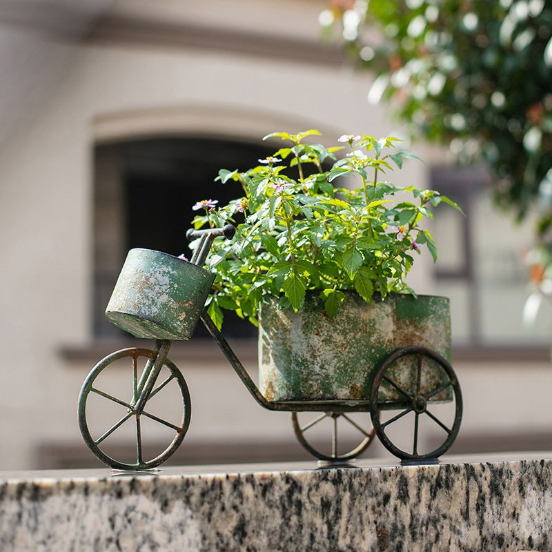 Retro Bicycle Flower Pot