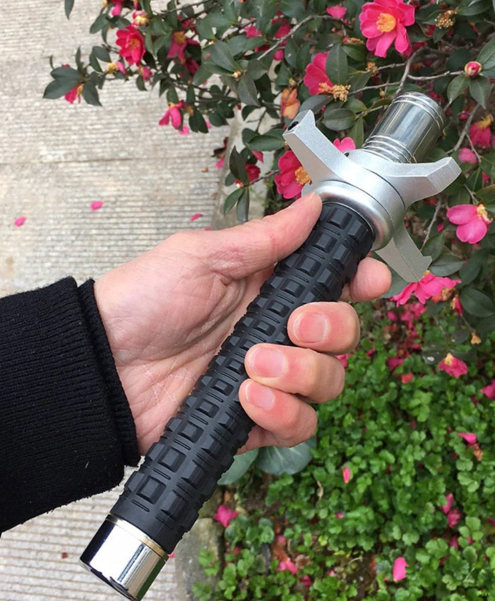THE RETRACTABLE SELF-DEFENSE HIKING STICK