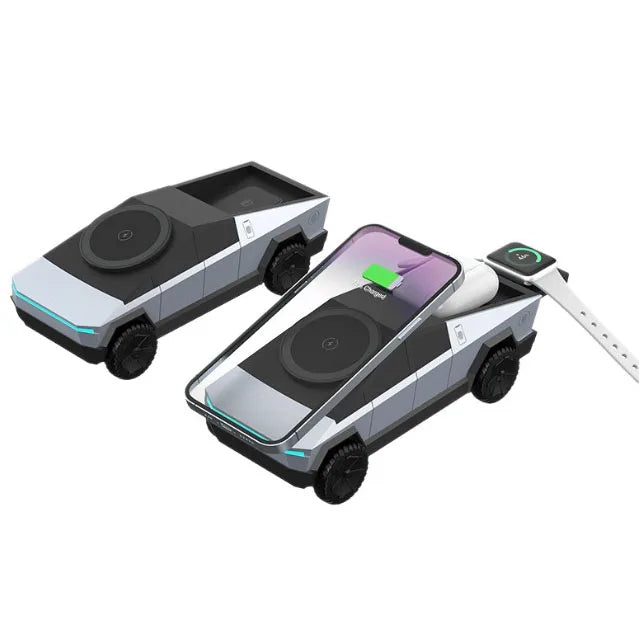 CyberDock™ 15W Fast Wireless Charger for iPhone, AirPods, & Apple Watch