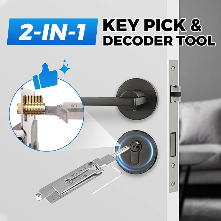 Key Pick & Decoder Tool 2 in 1