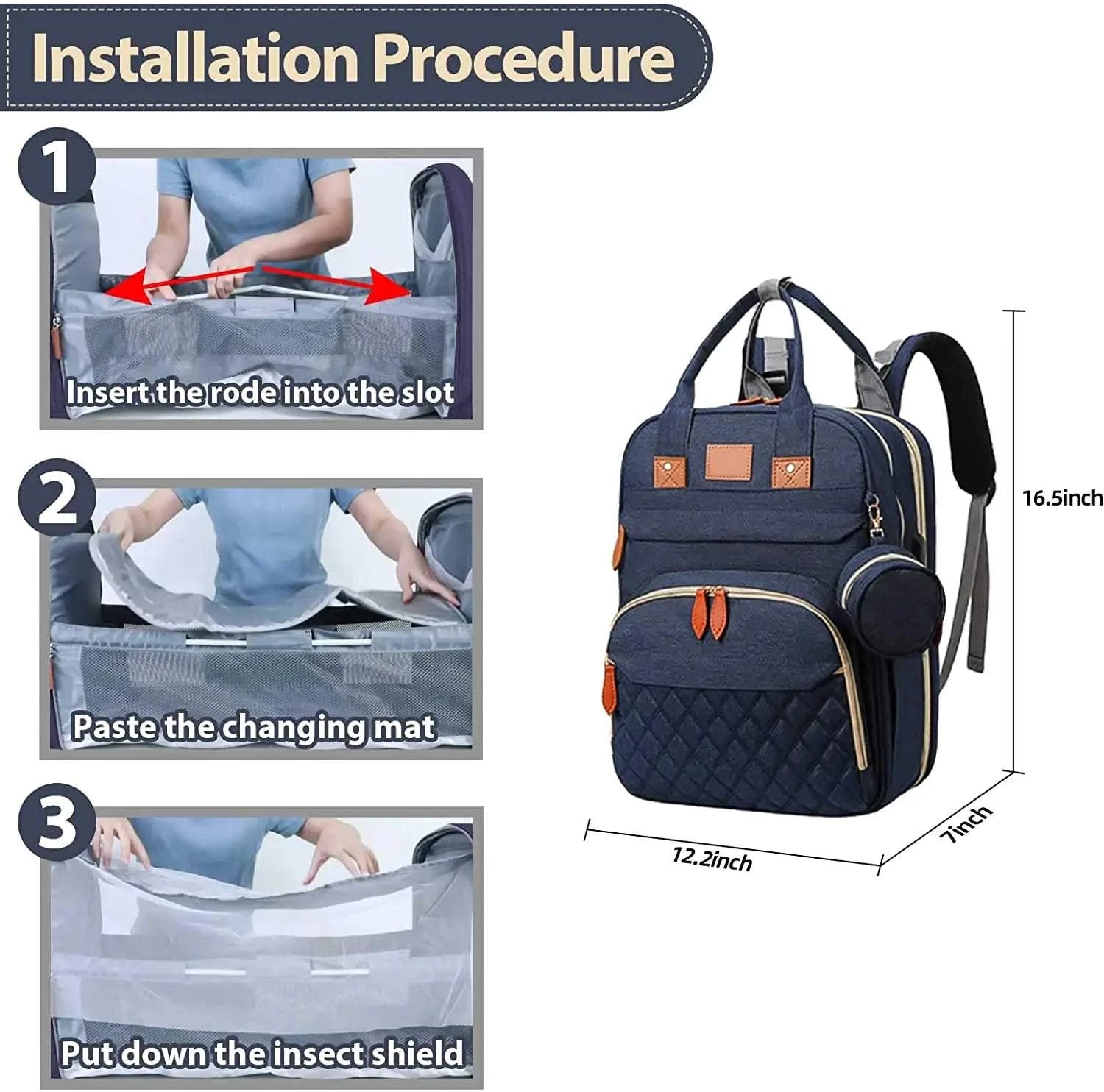 Changing Diaper Backpack
