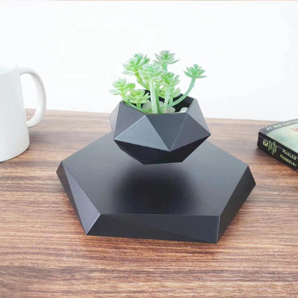 Levitating Plant Pot black