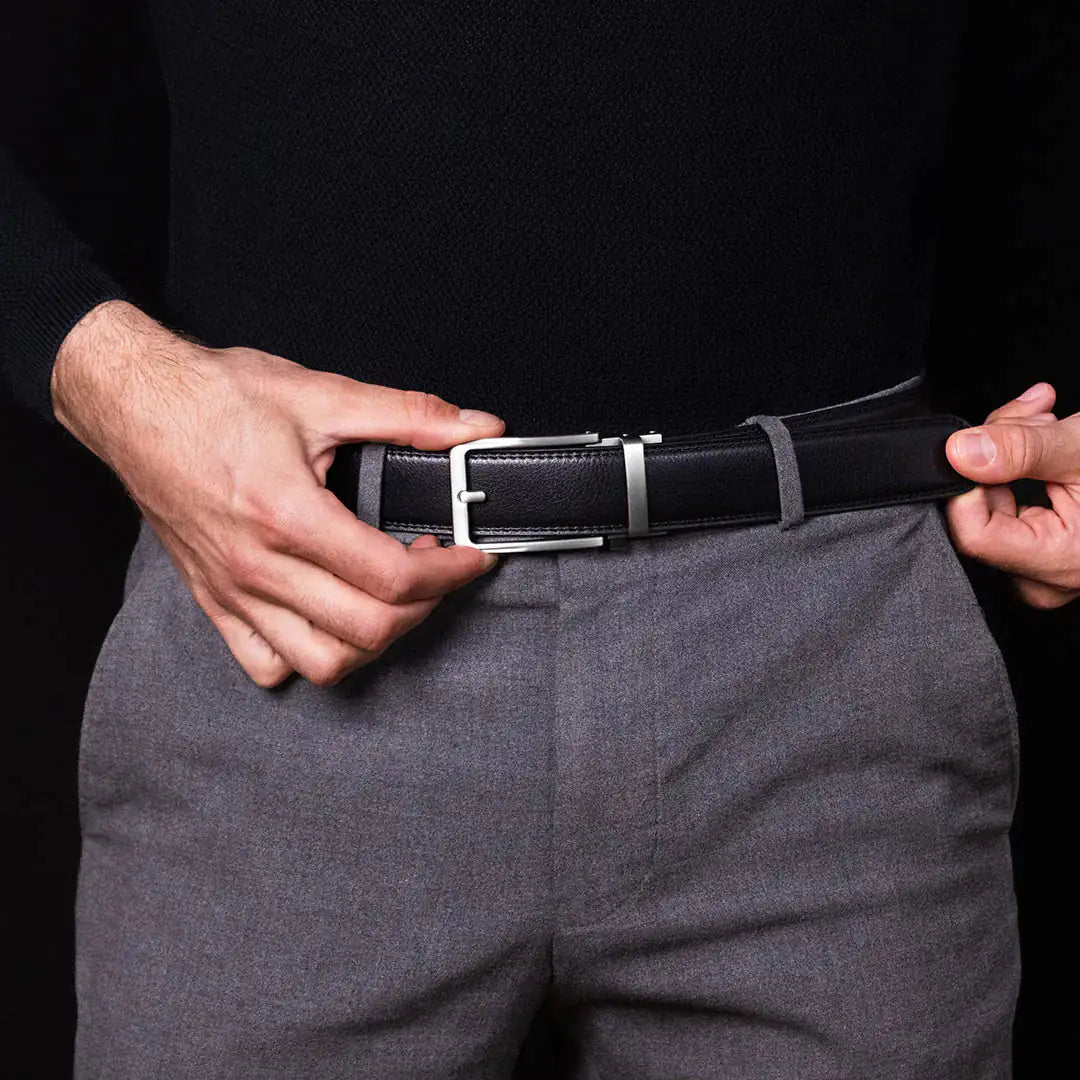StrapEase™-The buckle free Mens Leather Belt