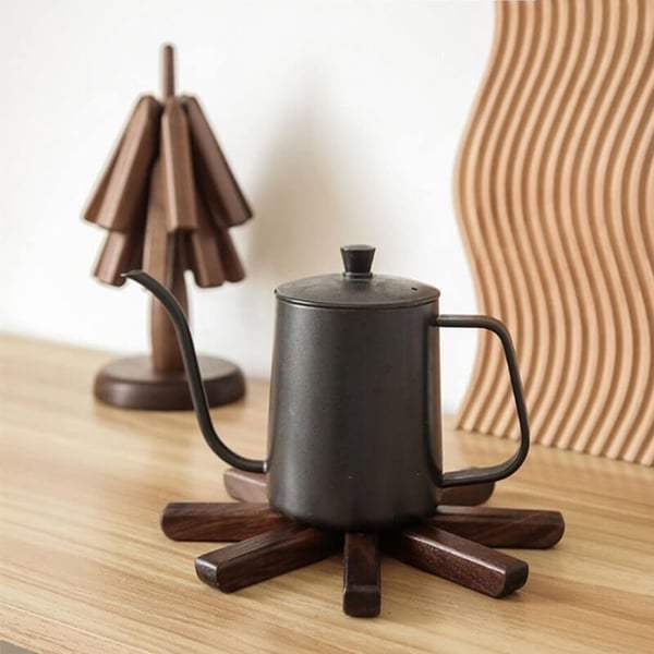 wooden table mat