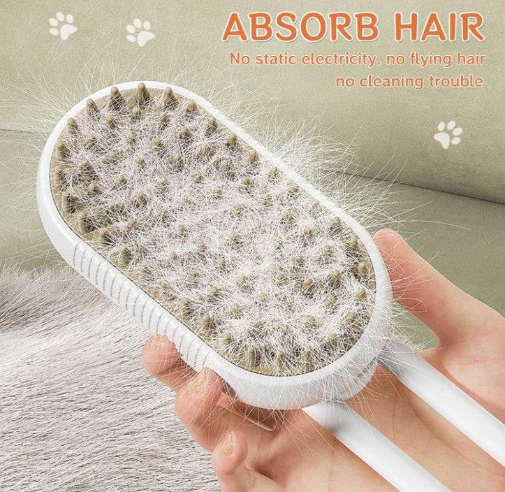 EzSteamy™ Pet Brush - Pet Electric Spray Massage