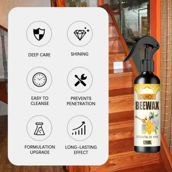 Beeswax Wood Cleaner Spray