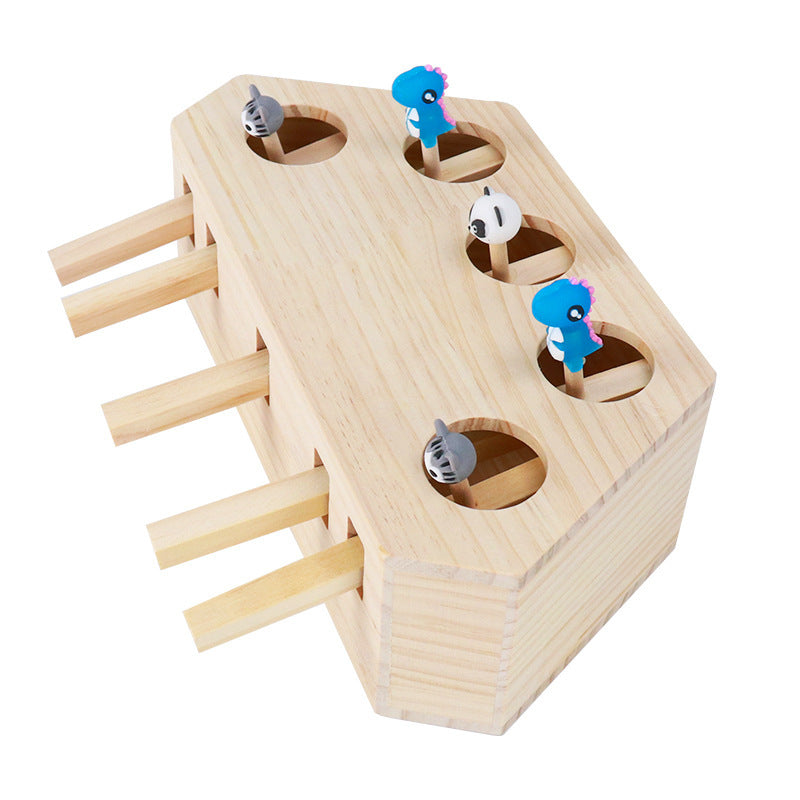 Wooden Whack-a-Mole Cat Toys