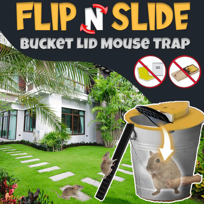 Ez Flip & Slide Bucket Lid Mouse Trap