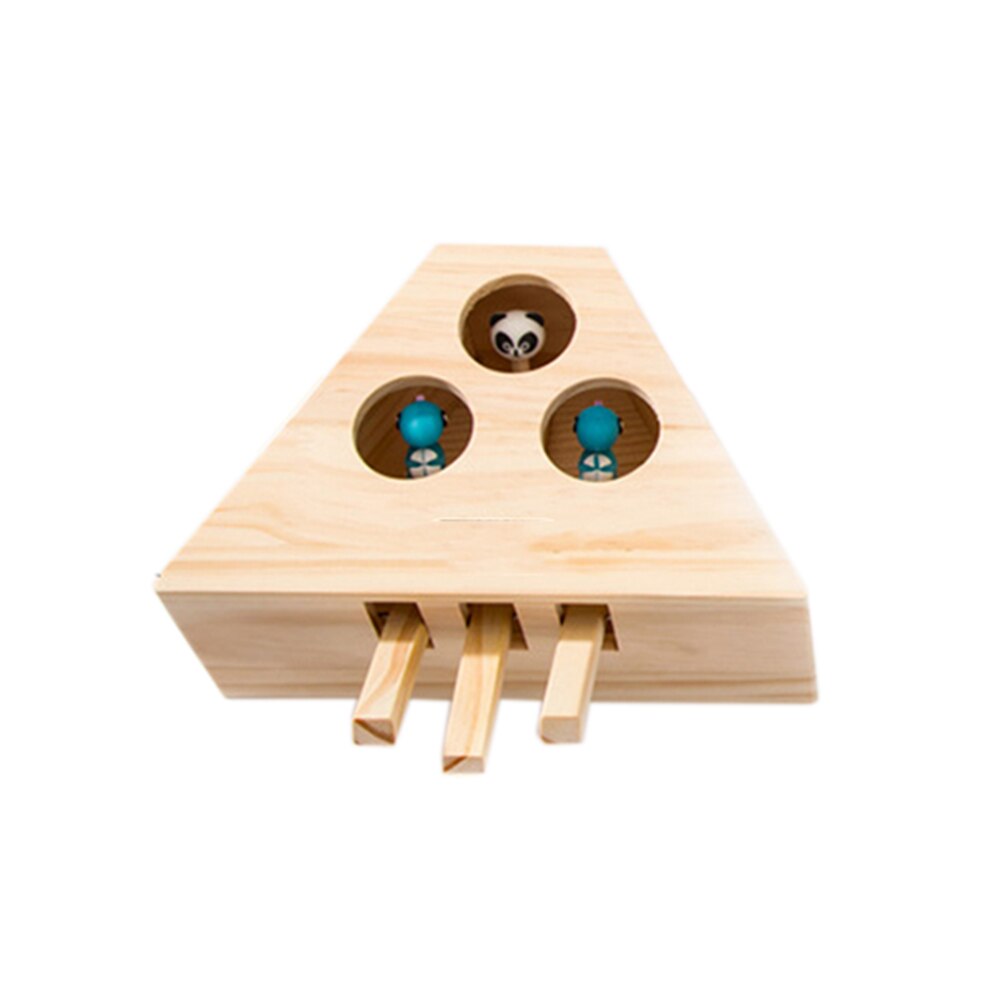 Wooden Whack-a-Mole Cat Toys