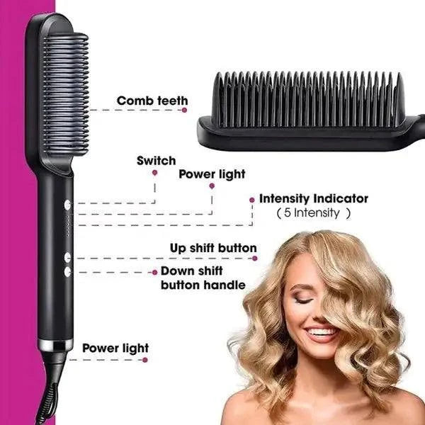 Negative Ion Hair Straightener Styling Comb