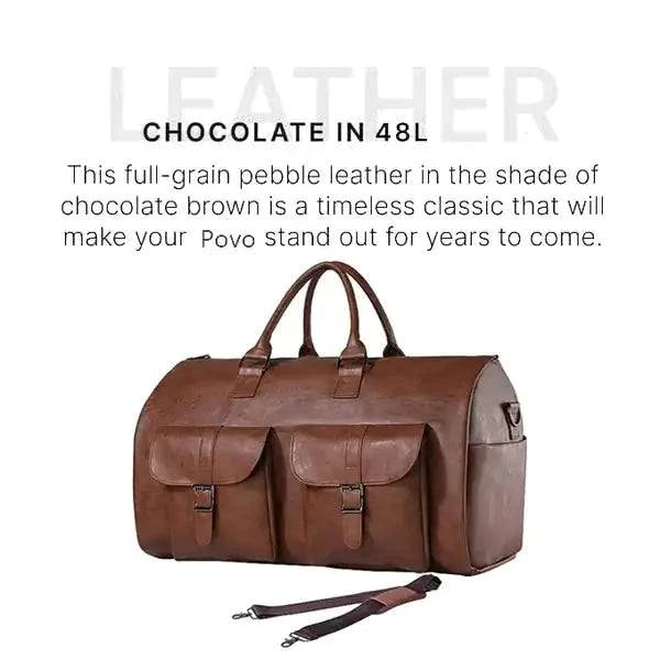 Convertible Duffle bag leather brown